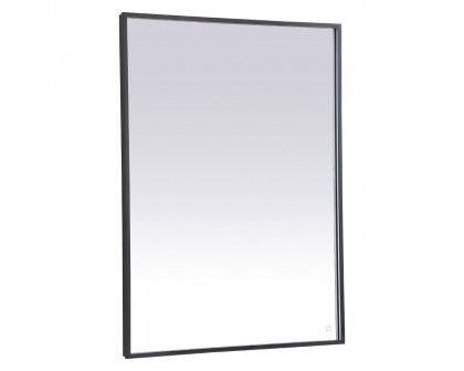 Elegant Wall Mirror - Black, D 48", H 36" (MRE63648BK)