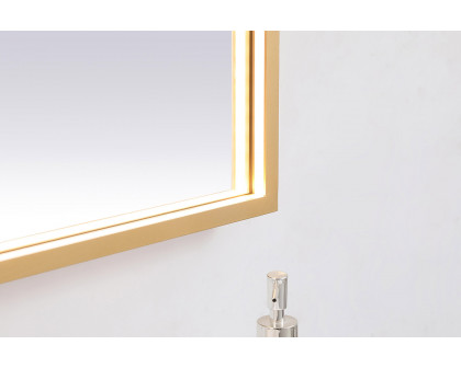 Elegant Wall Mirror - Brass, D 48", H 36" (MRE63648BR)