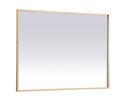 Elegant Wall Mirror - Brass, D 48", H 36" (MRE63648BR)