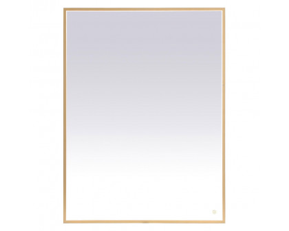 Elegant Wall Mirror - Brass, D 48", H 36" (MRE63648BR)