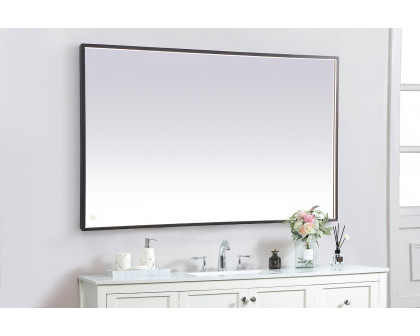 Elegant Wall Mirror - Black, D 60", H 36" (MRE63660BK)