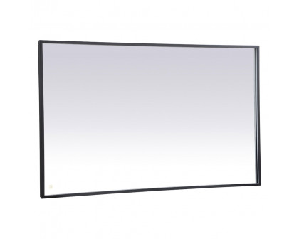 Elegant Wall Mirror - Black, D 60", H 36" (MRE63660BK)