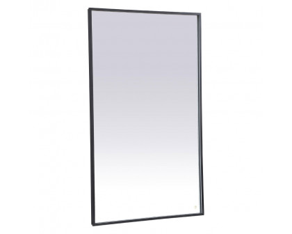 Elegant Wall Mirror - Black, D 60", H 36" (MRE63660BK)