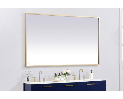 Elegant Wall Mirror - Brass, D 60", H 36" (MRE63660BR)