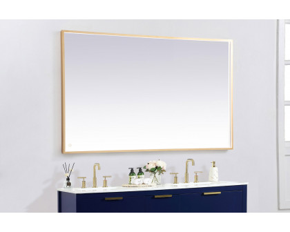 Elegant Wall Mirror - Brass, D 60", H 36" (MRE63660BR)