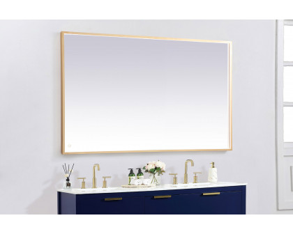 Elegant Wall Mirror - Brass, D 60", H 36" (MRE63660BR)