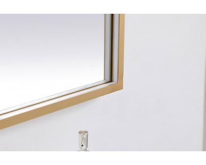 Elegant Wall Mirror - Brass, D 60", H 36" (MRE63660BR)