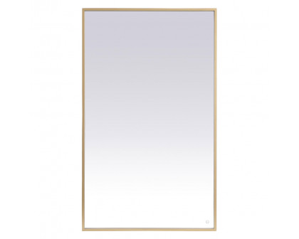 Elegant Wall Mirror - Brass, D 60", H 36" (MRE63660BR)