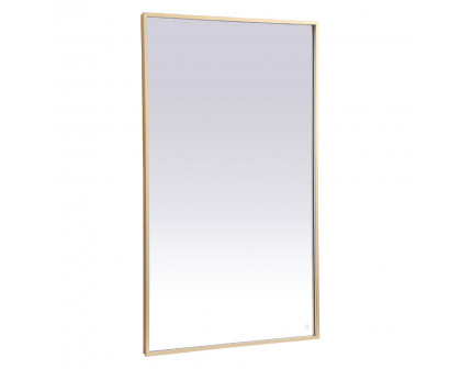 Elegant Wall Mirror - Brass, D 60", H 36" (MRE63660BR)