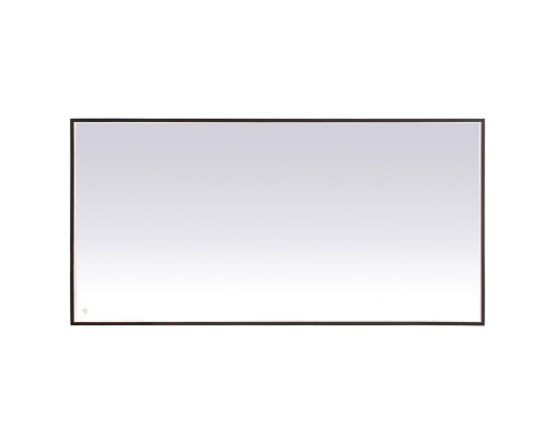 Elegant Wall Mirror - Black, D 72", H 36" (MRE63672BK)