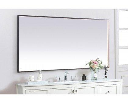 Elegant Wall Mirror - Black, D 72", H 36" (MRE63672BK)