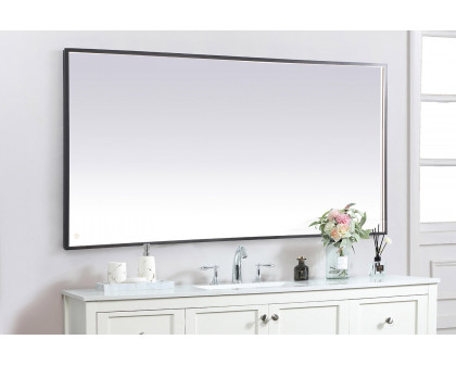 Elegant Wall Mirror - Black, D 72", H 36" (MRE63672BK)