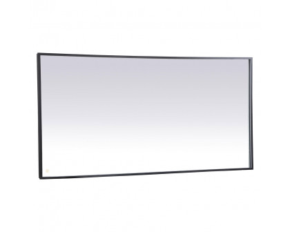 Elegant Wall Mirror - Black, D 72", H 36" (MRE63672BK)