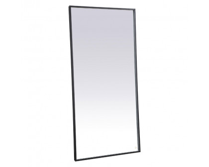 Elegant Wall Mirror - Black, D 72", H 36" (MRE63672BK)