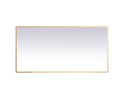 Elegant Wall Mirror - Brass, D 72", H 36" (MRE63672BR)