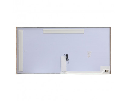 Elegant Wall Mirror - Brass, D 72", H 36" (MRE63672BR)