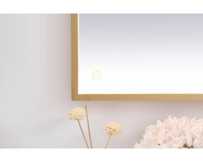 Elegant Wall Mirror - Brass, D 72", H 36" (MRE63672BR)