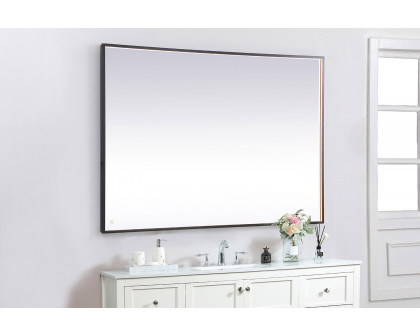 Elegant Wall Mirror - Black, D 60", H 42" (MRE64260BK)