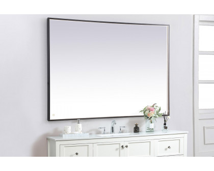 Elegant Wall Mirror - Black, D 60", H 42" (MRE64260BK)