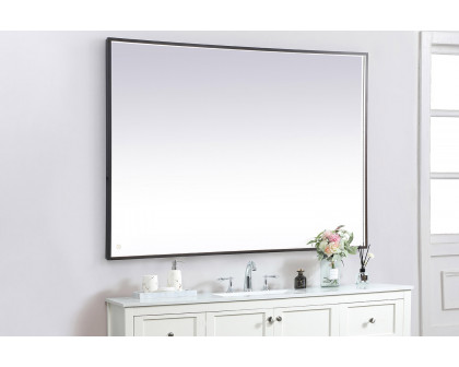 Elegant Wall Mirror - Black, D 60", H 42" (MRE64260BK)