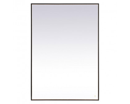 Elegant Wall Mirror - Black, D 60", H 42" (MRE64260BK)