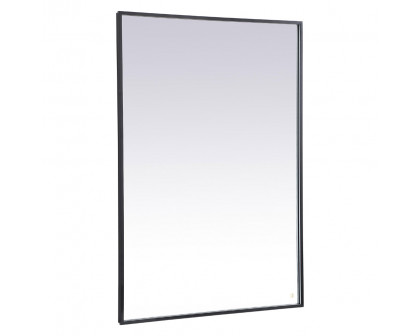 Elegant Wall Mirror - Black, D 60", H 42" (MRE64260BK)