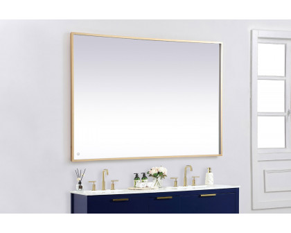 Elegant Wall Mirror - Brass, D 60", H 42" (MRE64260BR)