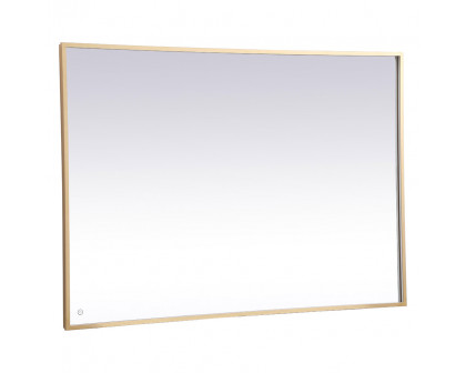 Elegant Wall Mirror - Brass, D 60", H 42" (MRE64260BR)