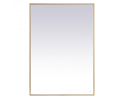 Elegant Wall Mirror - Brass, D 60", H 42" (MRE64260BR)