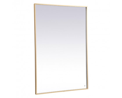 Elegant Wall Mirror - Brass, D 60", H 42" (MRE64260BR)