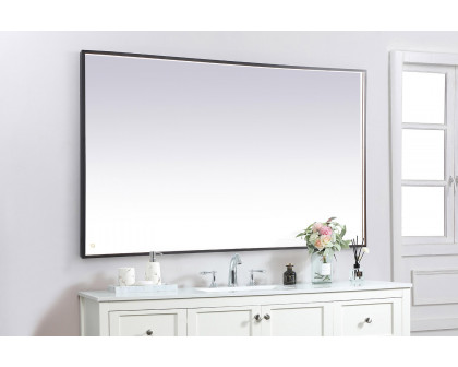 Elegant Wall Mirror - Black, D 72", H 42" (MRE64272BK)