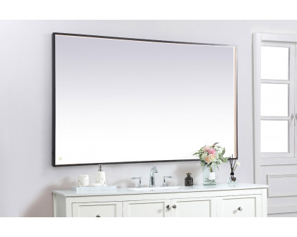 Elegant Wall Mirror - Black, D 72", H 42" (MRE64272BK)