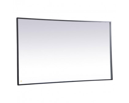 Elegant Wall Mirror - Black, D 72", H 42" (MRE64272BK)