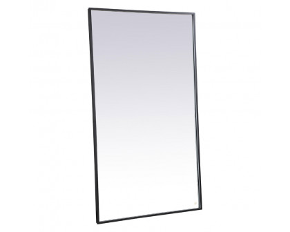 Elegant Wall Mirror - Black, D 72", H 42" (MRE64272BK)