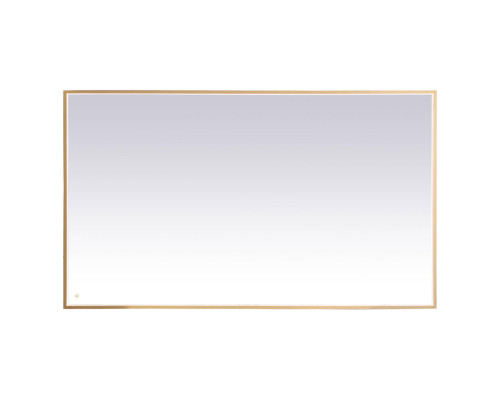 Elegant Wall Mirror - Brass, D 72", H 42" (MRE64272BR)