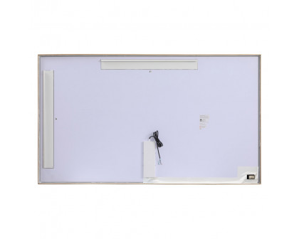 Elegant Wall Mirror - Brass, D 72", H 42" (MRE64272BR)