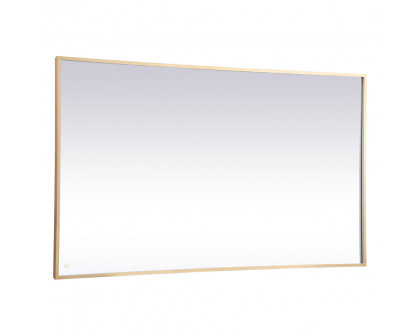 Elegant Wall Mirror - Brass, D 72", H 42" (MRE64272BR)