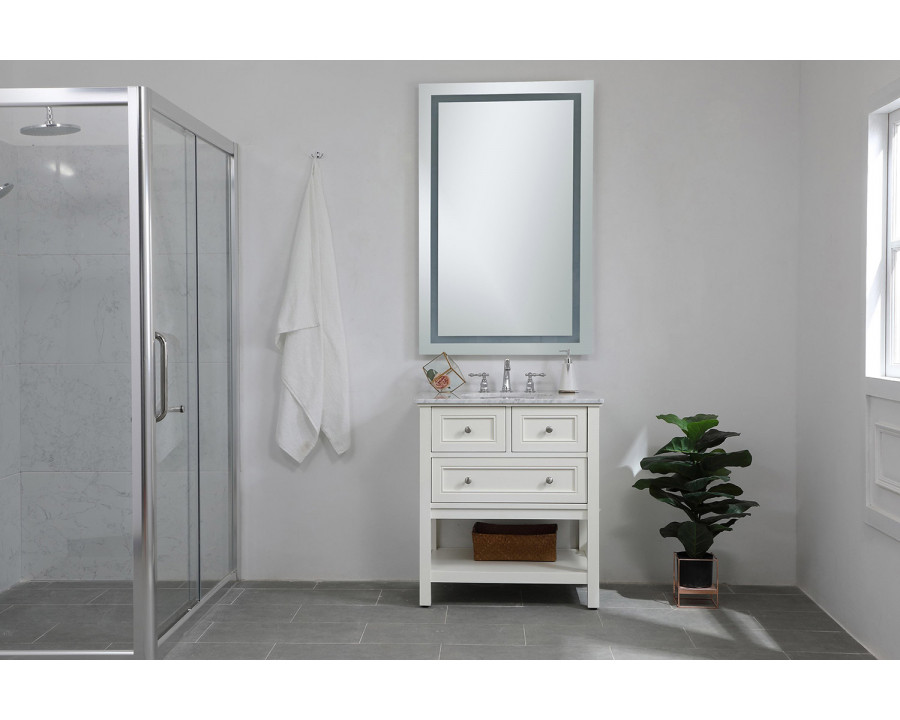 Elegant Wall Mirror - Clear, D 32", H 48" (MRE73248)