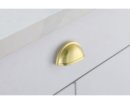 Elegant Claude Drawer Pull, Set of 10 - Brushed Gold (PL3002)