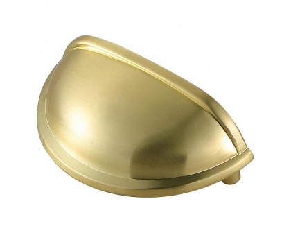 Elegant Claude Drawer Pull, Set of 10 - Brushed Gold (PL3002)