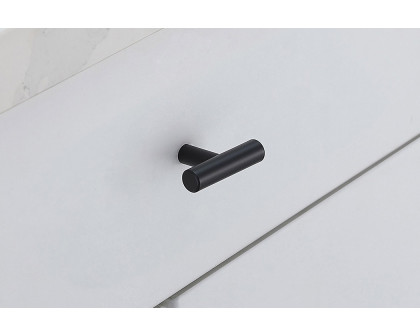 Elegant Quinn 1 Drawer Pull, Set of 10 - Matte Black (PL400-1-MB-10PK)