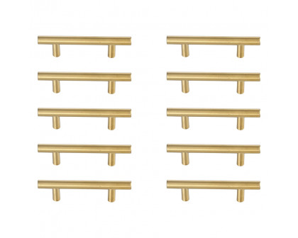 Elegant - Quinn 3 Drawer Pull, Set of 10 (PNT-PL400-3)