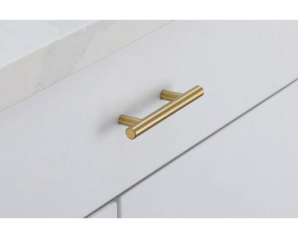 Elegant Quinn 3 Drawer Pull, Set of 10 - Brass, L 5" (PL400-3-BR-10PK)