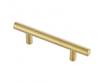 Elegant Quinn 3 Drawer Pull, Set of 10 - Brass, L 5" (PL400-3-BR-10PK)