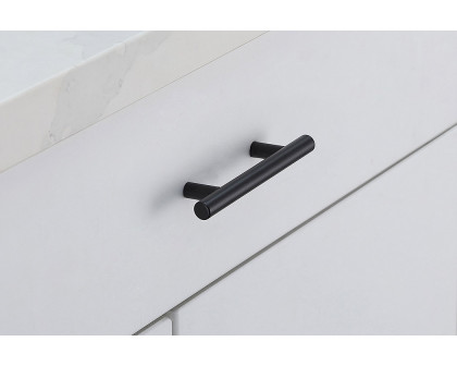 Elegant Quinn 3 Drawer Pull, Set of 10 - Matte Black, L 5" (PL400-3-MB-10PK)