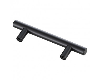 Elegant Quinn 3 Drawer Pull, Set of 10 - Matte Black, L 5" (PL400-3-MB-10PK)