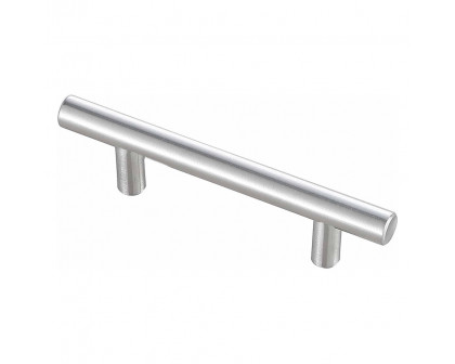 Elegant Quinn 3 Drawer Pull, Set of 10 - Brushed Nickel, L 5" (PL400-3-NK-10PK)