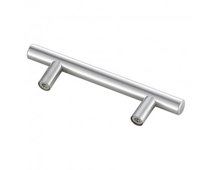 Elegant Quinn 3 Drawer Pull, Set of 10 - Brushed Nickel, L 5" (PL400-3-NK-10PK)