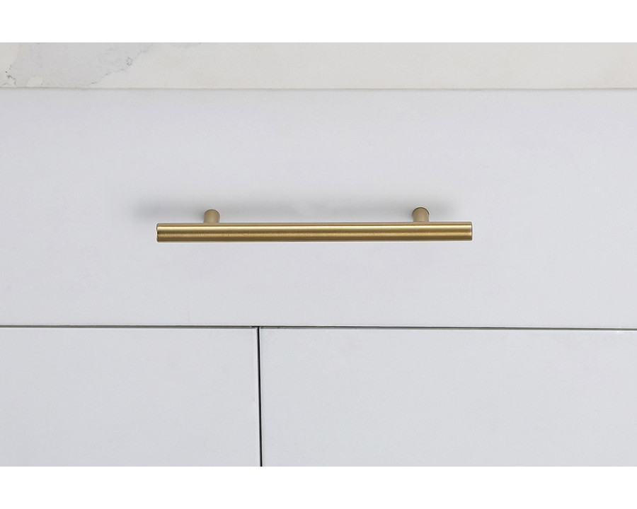 Elegant Quinn 3 Drawer Pull, Set of 10 - Brass, L 7.6" (PL400-5-BR-10PK)