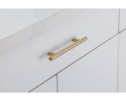 Elegant Quinn 3 Drawer Pull, Set of 10 - Brass, L 7.6" (PL400-5-BR-10PK)